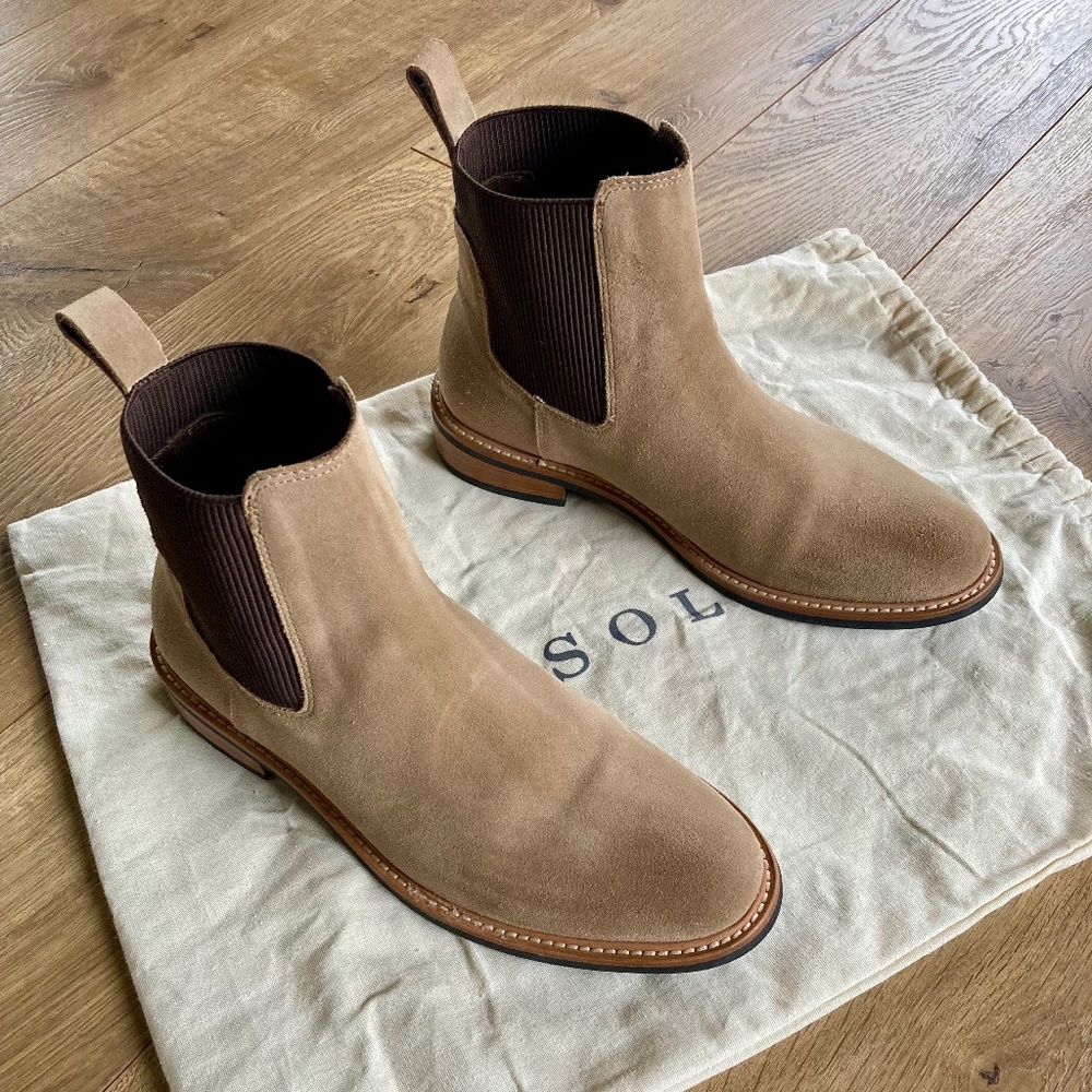 NISOLO Carmen Chelsea Boot Stone W's 9.5